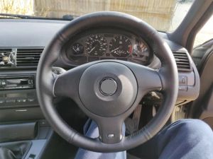 Capacul volanului pentru BMW E39 E46 E53 Eco Piele Pentru cusut