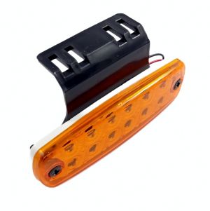 12 LED 12 v 24v Anhänger PKW LKW Seitenleuchten Lampe Gelb Reflektor 