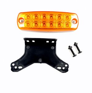 12 LED 12 v 24v Anhänger PKW LKW Seitenleuchten Lampe Gelb Reflektor 