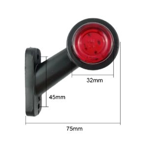 2 x 12v 24v LED MINI Positionsleuchten für Anhänger PKW LKW E9 