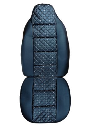 2 x Huse Scaune Auto Masini Universal Negru Alb Eco Piele 