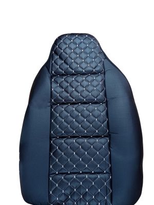 2 x Huse Scaune Auto Masini Universal Negru Alb Eco Piele 