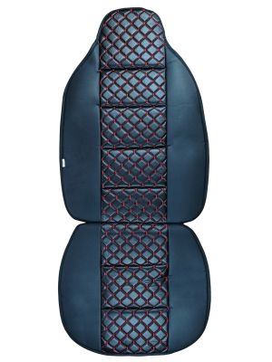 2 x Couvre Siege Protecteur pour voitures Universel Noir Rouge Eco Cuir 