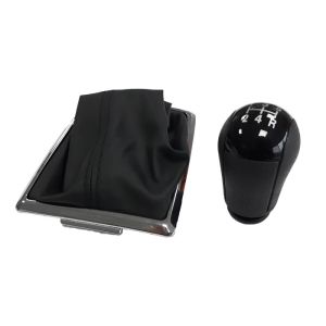 FORD FOCUS MK2 04-11 5 Gang Schaltknäufe Schaltsack Knauf Manuell Leder Schwarz