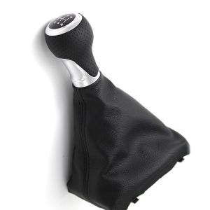 AUDI A4 6 Gang Schaltknäufe Schaltsack Knauf Manuell Leder Schwarz 08-17