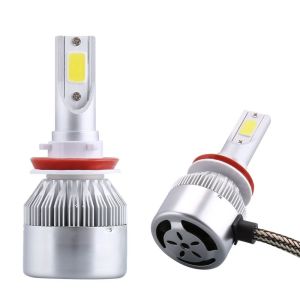 2 x LED H11 Strålkastare Glödlampor Bil framlampa 60w 13000lm