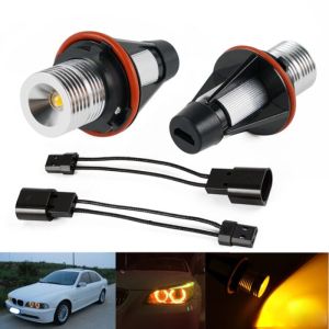 2 x LED Angel Eyes Marker 5W Gelb für E39 E53 E60 E61 E64
