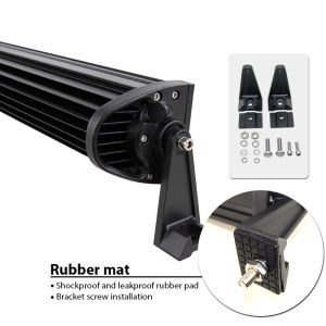 LED-ljusbar Arbetsstrålkastare 240W 10 - 30v Spot Ljus Bil ATV SUV