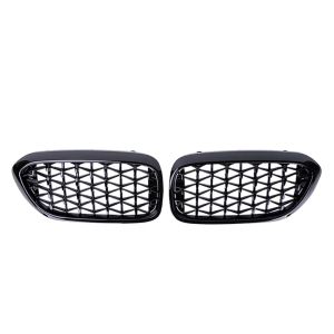 Kühlergrill für BMW G30 G31 G38 2017-2020 Diamond Style Niere grill Schwarz
