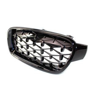 Kühlergrill für BMW F30 F31 F35 Diamond Style Niere grill Schwarz