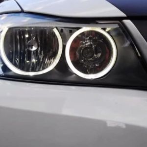 2 x BMW E90 E91 LED Angel Eyes markør 20W Hvit Frontlys 2005-2009