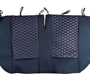 Huse pentru MERCEDES SPRINTER 2006-2018 Van Negru Cosatura Rosu Piele Textile