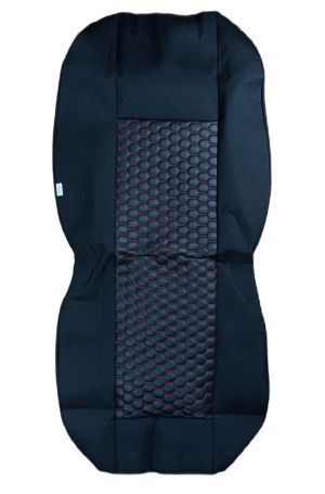 Huse pentru MERCEDES SPRINTER 2006-2018 Van Negru Cosatura Rosu Piele Textile