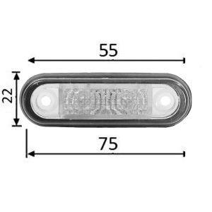 Led Begrenzungsleuchten Positionleuchten Weiß Lkw für Kelsa Bar 12v