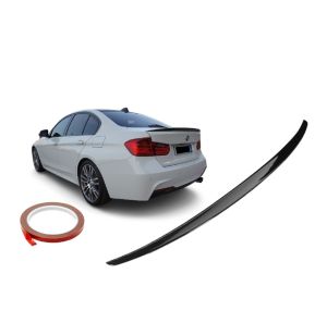 Heckspoiler Lippe Spoiler für BMW F30 Schwarz Glanz Sport Kofferraum