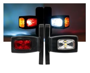 2 x LED Begrenzungsleuchten Positionsleuchten LKW Anhänger 12/24V E-mark