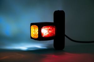 2 x LED Feux de position,feux gabarit remorque camions E-mark 12V 24V