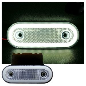 LED Seitenmarkierungsleuchten Umrissleuchten Weiß Neon E9 12V 24V