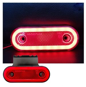 Led 12v 24v Luces Laterales Remolque Camioin Rojo E9 Reflector 