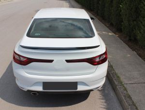 Leppe Spoiler til RENAULT MEGANE 4 2016-2020 Bil Stamme Vinge Blank