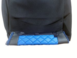 2 x Huse pentru Volvo FH 2016-2002 EURO 6 Camioane Negru Albastru Piele