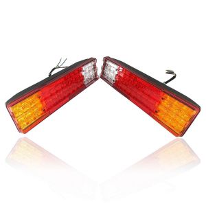 2 x 70 Led Bakljus för Lastbilar Släpvagnar Husvagn 6 Funktioner 12v