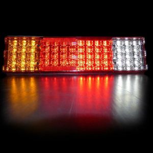 2 x 70 Led Bakljus för Lastbilar Släpvagnar Husvagn 6 Funktioner 12v