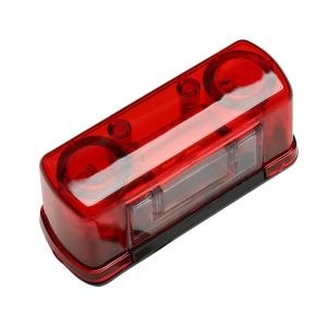 4 LED Nummerplåtsbelysning för Lastbil Släpvagn Röd 12v 