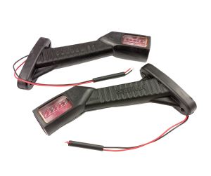 2 x  Position lights Truck marker clearance Trailer Stalk lorry Caravan E9 LED 12V 24V