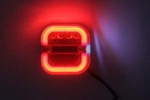 2 x Lkw LED Neon Anhänger Rückleuchten 5 Funktionen Leuchten 12v 24V 