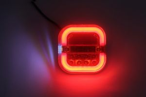 2 x Lkw LED Neon Anhänger Rückleuchten 5 Funktionen Leuchten 12v 24V 