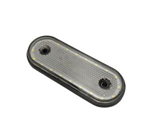 LED Trailer Truck Caravan Side Marker lights White Reflector E9 12v 24v