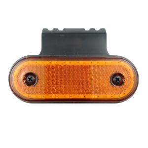 LED Seitenmarkierungsleuchten Umrissleuchten Orange Gelb Bernstein Lkw Anhänger PKW E9 12V 24V