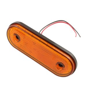 Led 12v 24v Luces Marcaror Remolque Camioin Amarillo Orange E9 Reflector 