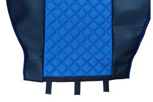 2 x Sitzbezüge Schonbezüge für Mercedes Actros MP4 EURO 6 2015-2021 LKW Schwarz Blau Leder