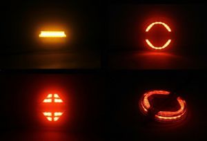 2 x Led Reverse Tail  Round Neon Dynamic Lights Trailer Lorry 139mm 12V 24V