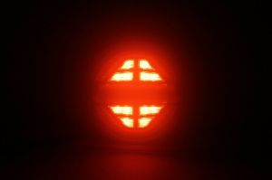 2 x Led Reverse Tail  Round Neon Dynamic Lights Trailer Lorry 139mm 12V 24V