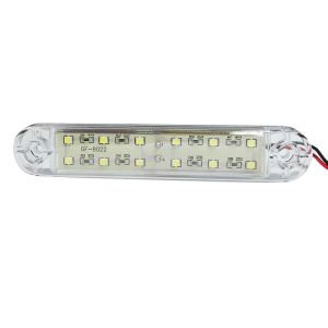 12 LED Seitenmarkierungsleuchten Anhänger Wohnmobil Weiß 24V LKW PKW