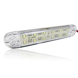 12 LED Seitenmarkierungsleuchten Anhänger Wohnmobil Weiß 12V LKW PKW