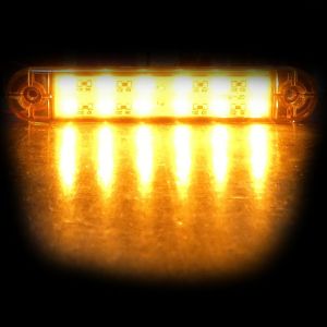 12 LED Seitenmarkierungsleuchten Anhänger Wohnmobil Orange Gelb 24V LKW PKW