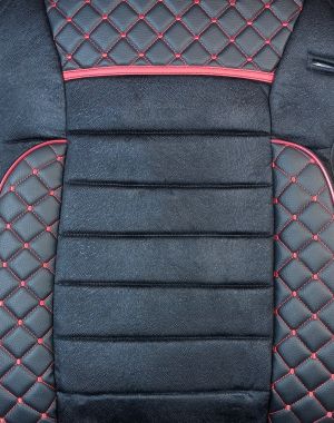 2 x Sitzbezüge Schonbezüge für Mercedes Actros MP4 EURO 6 2015-2021 LKW Schwarz Leder LHD RHD