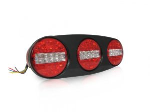 2 x Led Rear Reverce Tail Round Lights Trailer Lorry 12V 24V