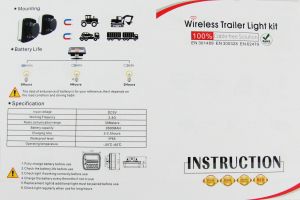 2 x Wireless LED Magnet Bakljus Baklykta Lastbilar Släp12v 24v