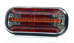 2 x Pkw Lkw LED Anhänger Dynamic Blinker Rückleuchten Lampe mit der Steckdose 12V 24V E9