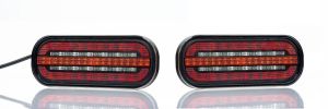 2 x Pkw Lkw LED Anhänger Dynamic Blinker Heckleuchten Lampe 12V 24V E9