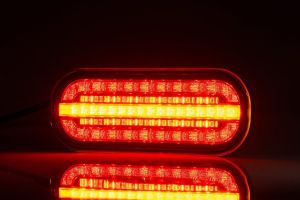 2 x Pkw Lkw LED Anhänger Dynamic Blinker Heckleuchten mit kabel 12V 24V E9