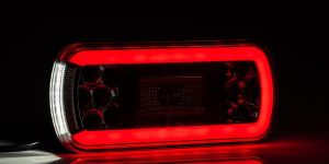 2 x Pkw Lkw LED Anhänger Rückleuchten Lampe mit der Steckdose 12V 24V E9