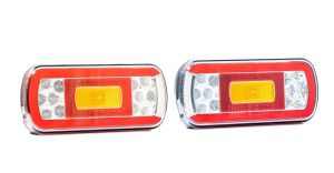 2 x Pkw Lkw LED Anhänger Rückleuchten Lampe mit kabel 12V 24V E9