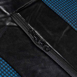 2+1 Universal Bilklädsel för Skåpbil Van Buss Svart Bla Läder Textil