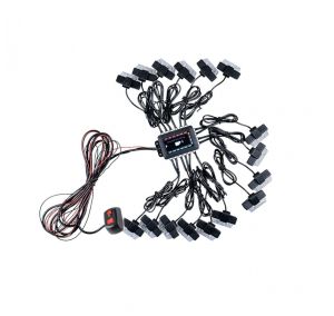 16 x 2 LED 12v Warnleuchte Notfall Frontblitzer Blitzlicht Strobe Licht Amber Lkw Auto